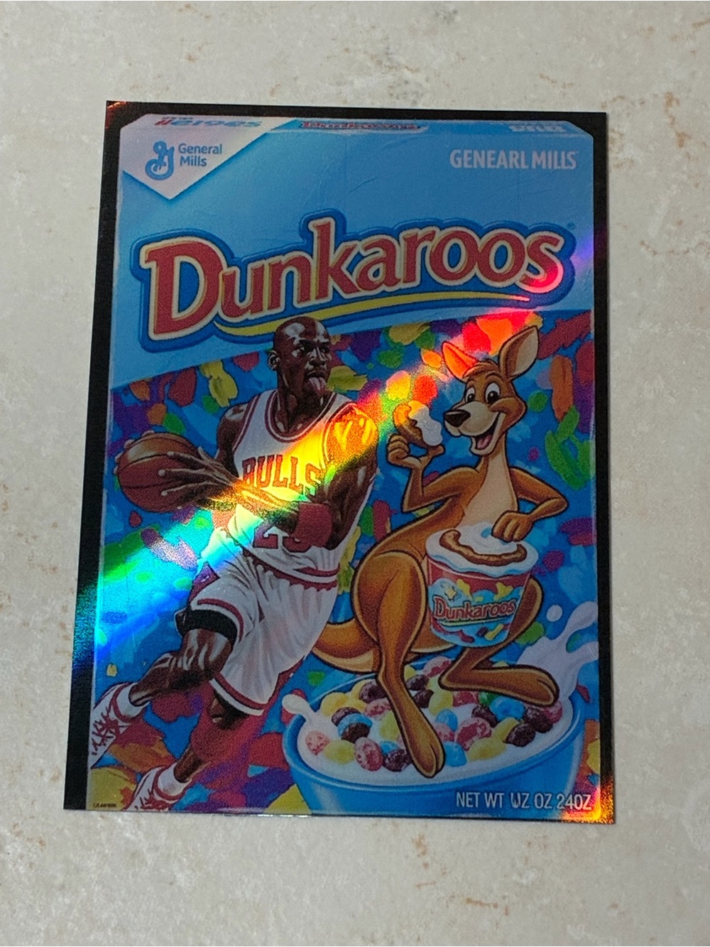 Michael Jordan Parody “Dunkaroos” Holo Novelty card